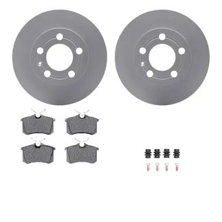 R1 Concepts WDTH1-73010 Brake Rotors - Carbon Coated W/ Euro Ceramic Pads & Hdw